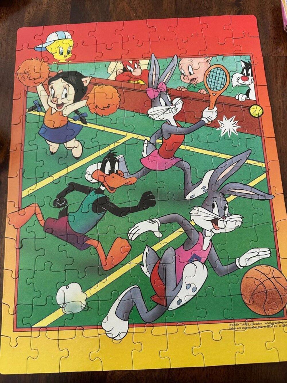 Vintage looney tunes 100 puzzle piece